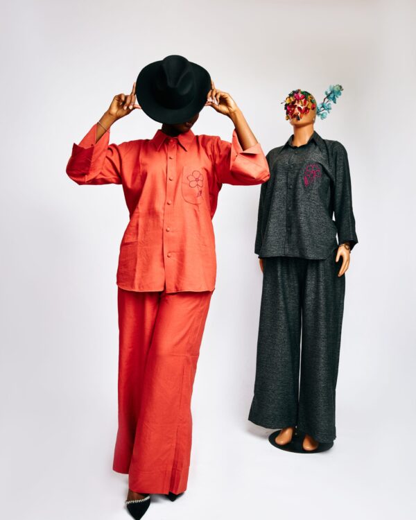 Embroidered Linen 2pc - Image 2
